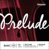 D'Addario Prelude Bass String Set 3/4 Set of 4 Strings